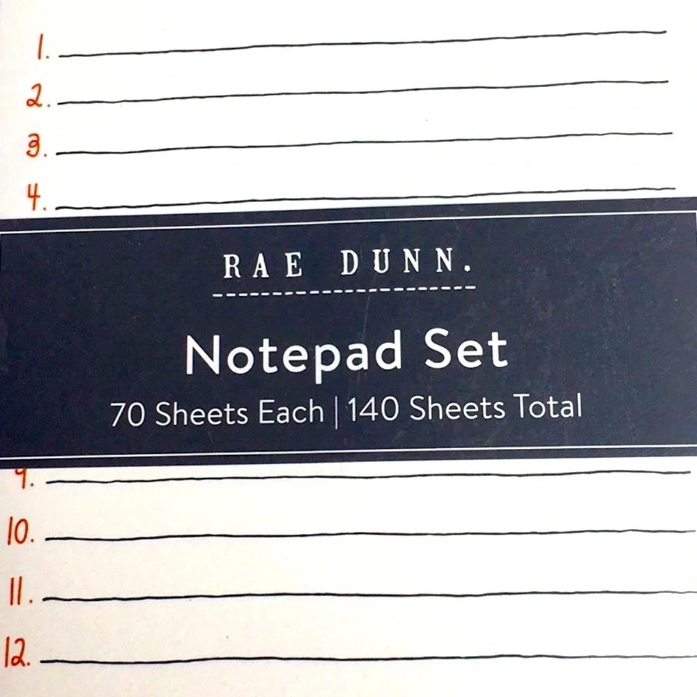 RAE DUNN GNOME LIST PADS BUNDLE: GRATEFUL THANKFUL
